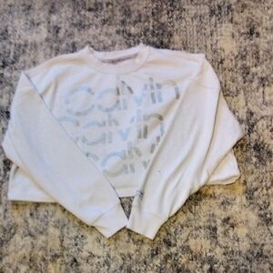 Calvin Klein White Logo Sweatshirt